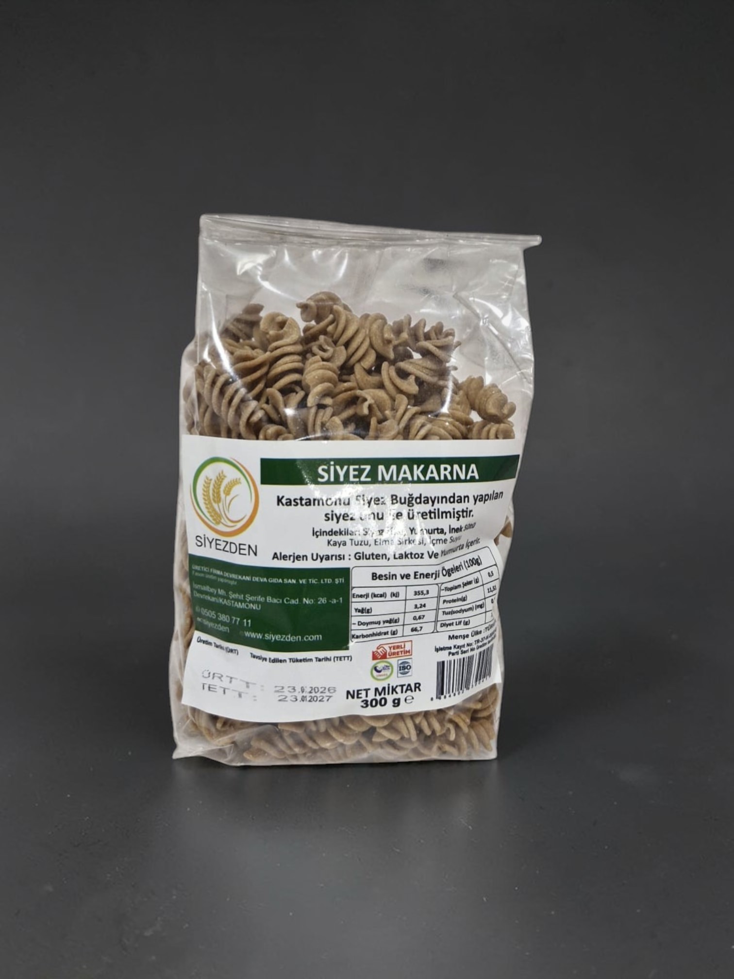 Siyez Makarnası 300 gr