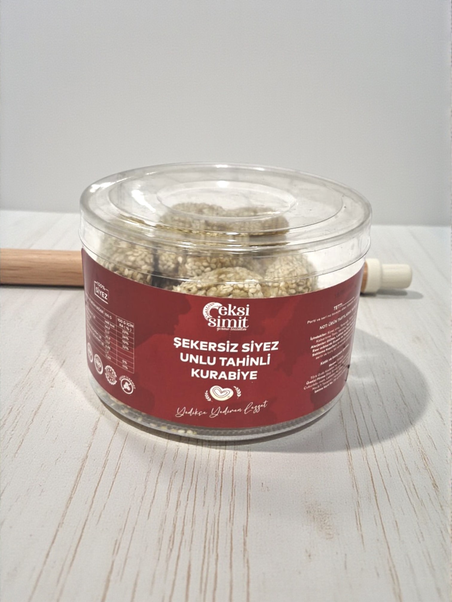 Şekersiz Siyez Unlu Tahinli Kurabiye 300 gr