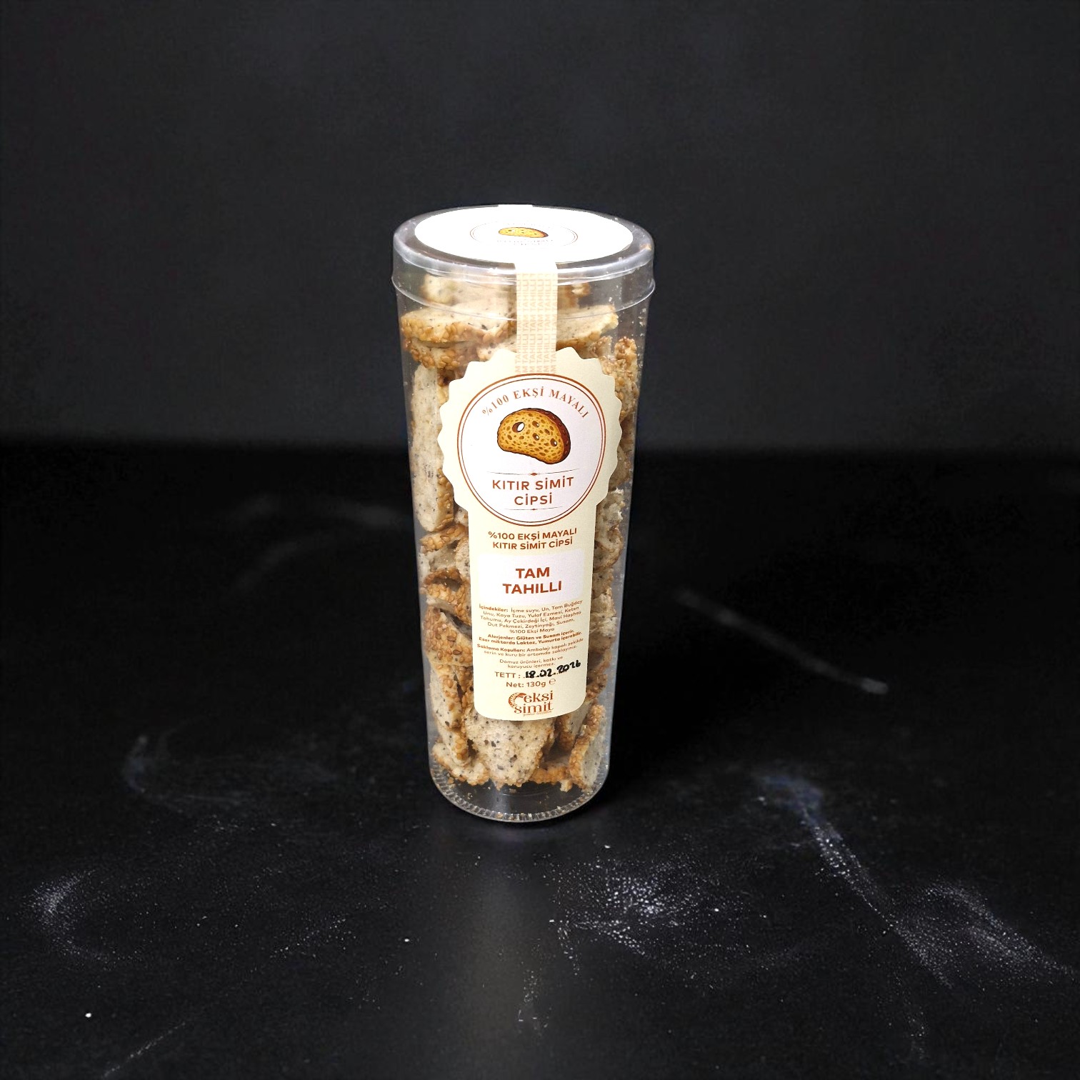 Ekşi Mayalı Tam Tahıllı Kıtır Simit Cips